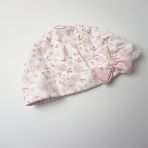 Carter's 2-Piece Convertible Snap Romper & Hat Set White Pink Floral Print (6m) - Picture 7 of 7